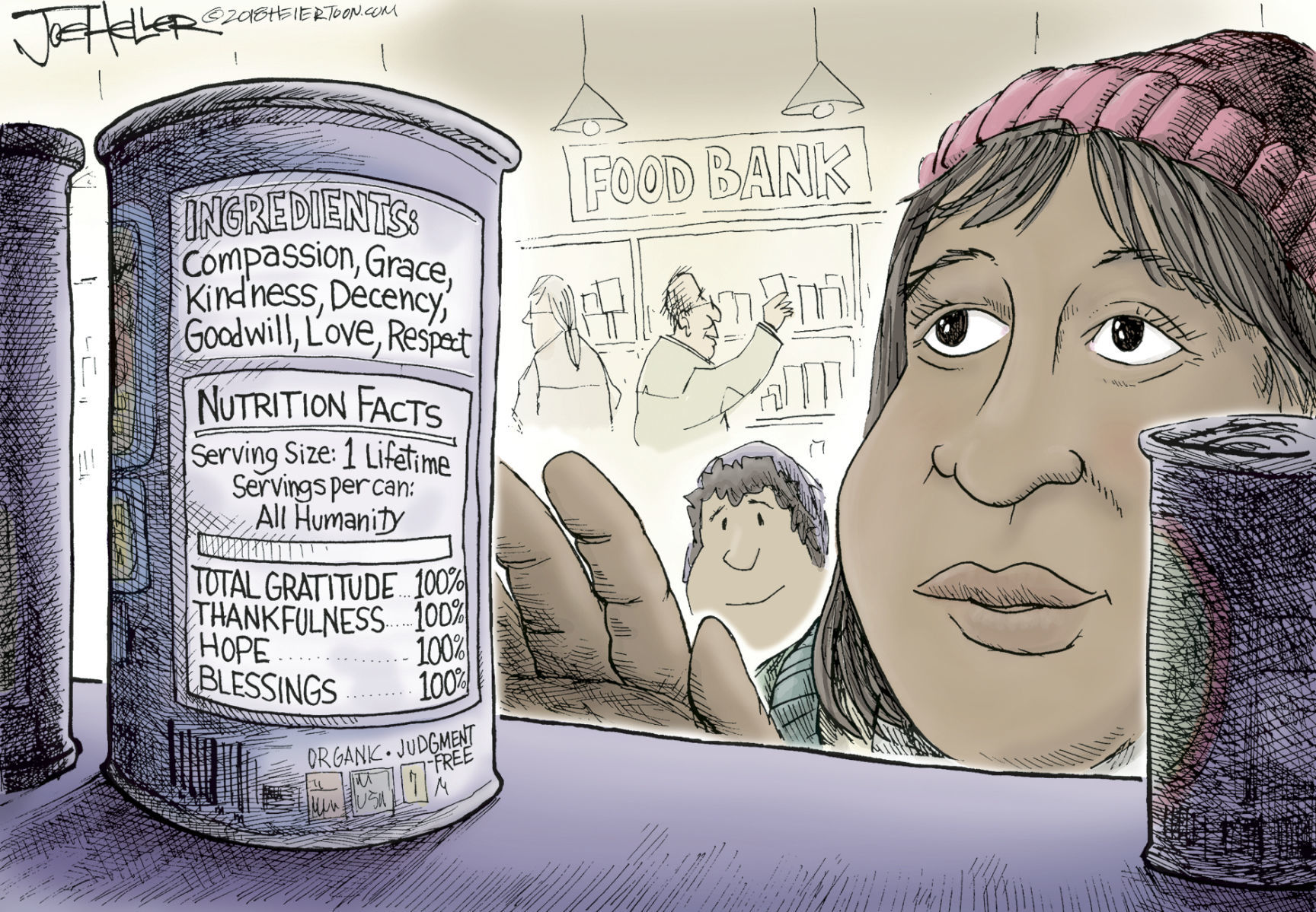 Food Banks by Joe Heller